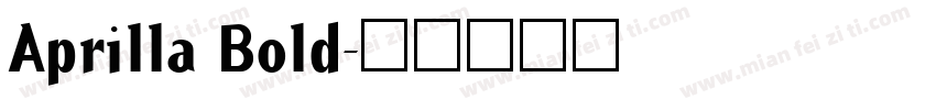 Aprilla Bold字体转换